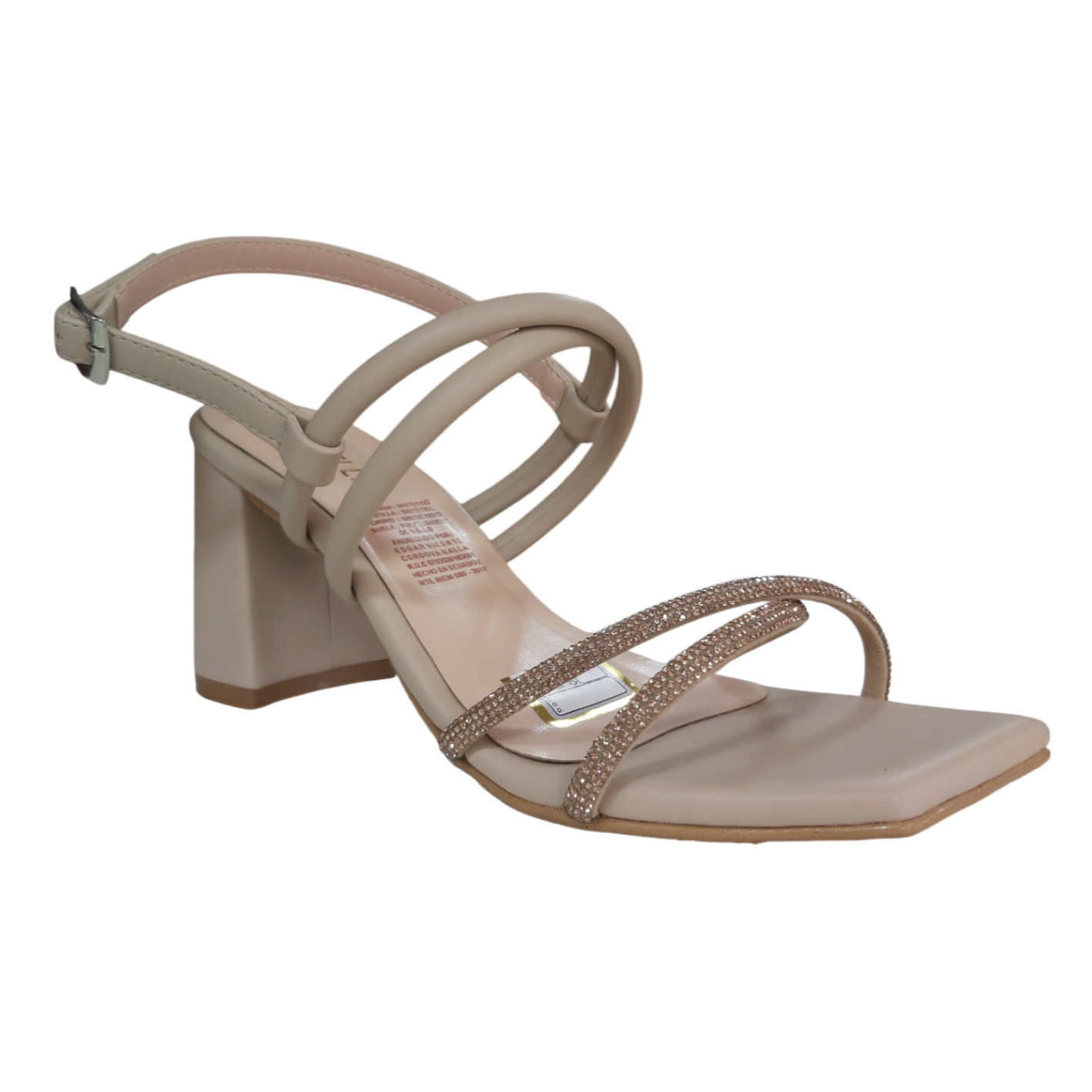 Taco Medio Dos Tiras Brillo D´Nella